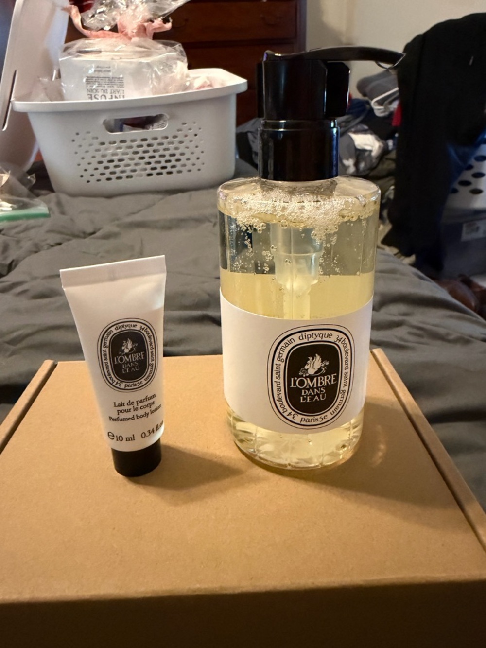 diptyque L'Ombre Dans L'Eau Hand & Body Wash + Travel Perfumed Body Lotion